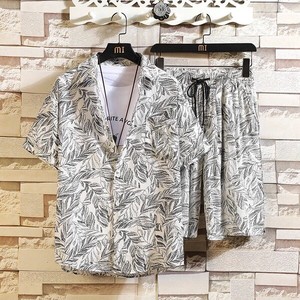 半袖シャツ+パンツ 2点セット   花柄  メンズファッション  LYMA856