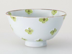 「有田焼」 ハナミズキ 茶碗 緑　日本製
