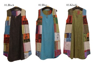 Casual Dress Patchwork Sleeveless Printed
