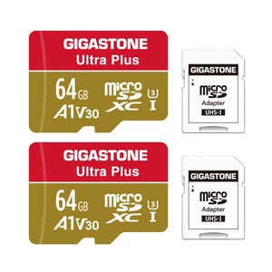 【2枚入り】マイクロSDカード 64GB SDXC A1 V30 U3 クラス10 Ultra HD 4K 超高速100MB/s