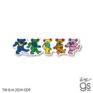 GRATEFUL DEAD ダイカットステッカー DANCING BEARS グレイトフル・デッド バンド 音楽 ROCK グッズ GFD004