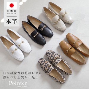 Pumps Genuine Leather Ladies Loafer Made in Japan