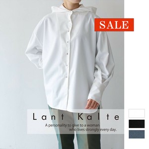 【ラスト1色！大特価SALE】羽織りとしても◎フード付きシャツブラウス ライトアウター/Lant Kalte