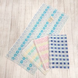 Hand Towel Check Pattern Face 34 x 80cm Set of 10