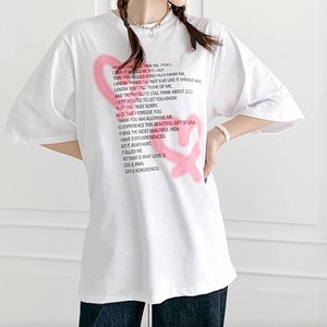 【トップス】綿　プリンティング　ル−ズフィット　半袖　トップス　Tシャツ　Printing T-shirts