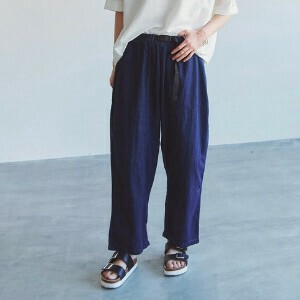 ★ベルト付きデニムサーカスパンツ ジーンズ アラビアンパンツ サルエル SS