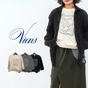 T-shirt Pullover Pudding Mixing Texture 3-colors 【2024NEW】