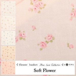 有輪商店 YUWA シャーティング  ”Soft Flower” [E:ピンク] /全5色/生地 布/ FB829835