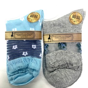 Crew Socks Design Spring/Summer Socks Cotton Blend