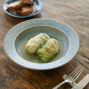【Homeland】信楽深皿（24cm）スープ皿　パスタ皿　カレー皿　プレート