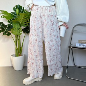 Full-Length Pant Flower Pleated Pants 【2024NEW】