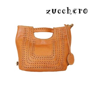 Handbag Zucchero 2Way Shoulder Genuine Leather Ladies'