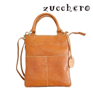 Handbag Zucchero 2Way Shoulder Genuine Leather Ladies' Multifunctional