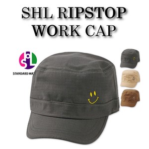 SHL RIPSTOP 刺繍 WORK CAP SMILE LOGO 21541