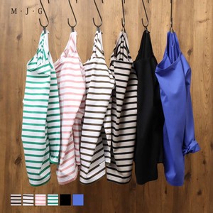 T-shirt Plain Color Border M 7/10 length 2024 Spring/Summer