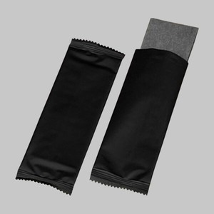 不織布おしぼり レーヨン黒おしぼり180×220(ALL BLACK)