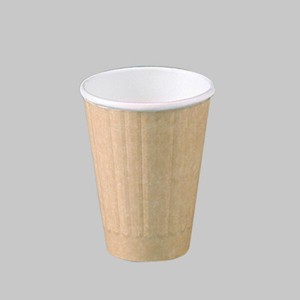 紙コップ 8オンスDWカップ(クラフト)(90口径)(PLAラミ)
