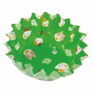 紙カップ (K)COCO・CASE 丸型5号 緑 ねこ アヅミ産業