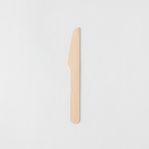 使い捨てカトラリー 木製ナイフ140 バラ(100本入透明袋) アサヒグリーン