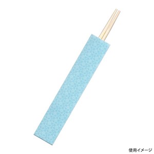 うすあさぎ箸袋三つ折 梅(3.5×19cm) 九州紙工