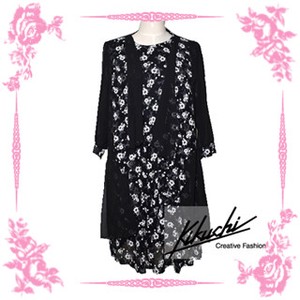 Jacket Floral Pattern One-piece Dress 2024 NEW