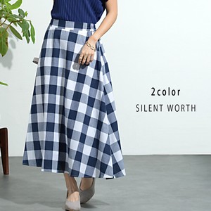 Skirt Flare Skirt (S) Checkered 【2024NEW】