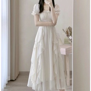 Casual Dress Plain Color Summer One-piece Dress Ladies'