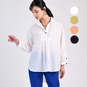 Button Shirt/Blouse Spring/Summer Cotton Linen 【2024NEW】