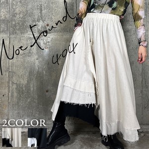 NEW【RooM404】コットン断ち切りフリンジフリルSK　スカート