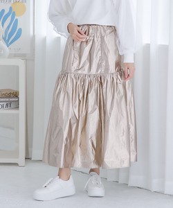 Skirt Nylon Long Tiered Skirt Thin