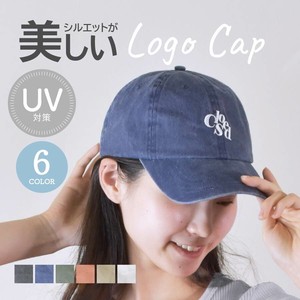 キャップ レディース メンズ 帽子 ロゴキャップ 綿100％ 紫外線対策 フリーサイズ シンプル サイズ調整可