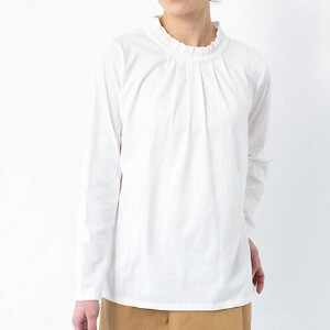 Button Shirt/Blouse Mock Neck Cotton 2024 Spring/Summer