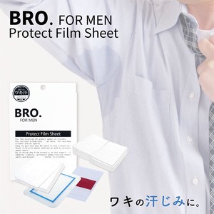 BRO. FOR MEN　Protect Film Sheet 【汗ジミ ワキ汗ガード 透明フィルム 吸水パッド付 コットン100%】