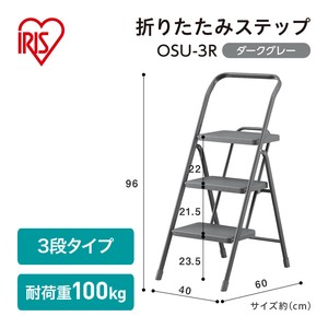 【大口受付中！】【アイリスオーヤマ　折りたたみステップ　】　折りたたみステップ3段