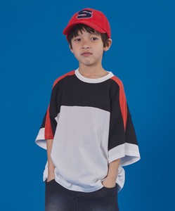 Kids' Short Sleeve T-shirt Color Palette Plain Color T-Shirt STREET Switching Short-Sleeve
