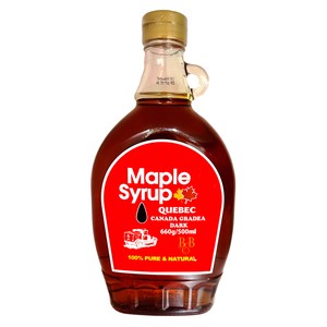B&B カナダグレードAダークロバストテイスト 660g 添加物不使用 着色料不使用 Maple Syrup3月中旬から