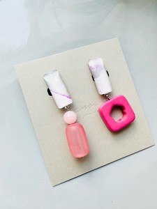 Clip-On Earrings Pink Vintage