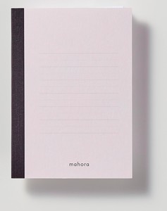 日本製 mahora（まほら） 【目にやさしいノート】 B7 ラベンダー太･細交互横罫