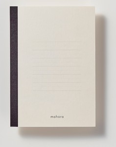 日本製 mahora（まほら） 【目にやさしいノート】 A6 レモン太･細交互横罫