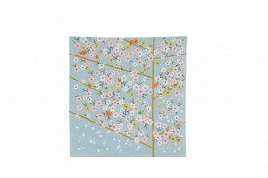 50ひめむすびAdeline Klam 桜 ブルーグレー 【日本製ふろしき　おしゃれ】