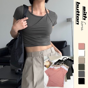 T-shirt Tops Ladies Cut-and-sew
