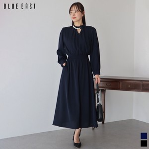 Casual Dress Pearl Stand-up Collar