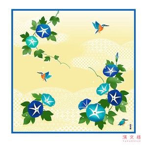 HAMAMONYO Bento Wrapping Cloth Morning Glory 50cm Made in Japan