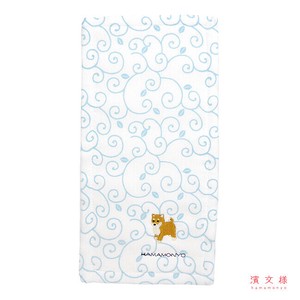 纱布手帕 两面 滨文様 柴犬