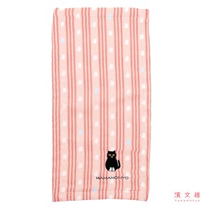 纱布手帕 猫咪 两面 滨文様