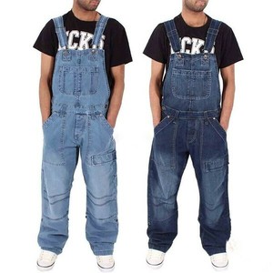 サスペンダージーンズ  作業服    無地  ゆったり  快適 メンズファッション  YMA1703