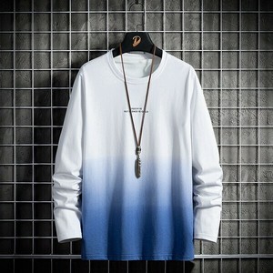 Tシャツ  ラウンドネック  長袖   無地  ゆったり  快適 メンズファッション  YMA1705