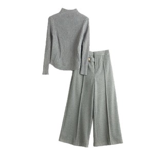 長袖 +パンツ 2点セット  無地   レディース ファッション  YMA1830