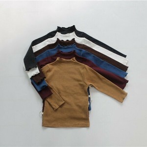 Tシャツ  長袖 コットン 無地   快適 子供用 YMA1901