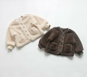 コート 長袖   厚手 秋冬  無地   快適 子供用 YMA1908